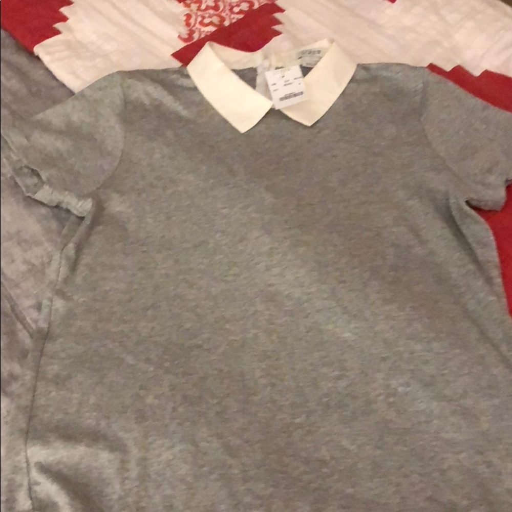 J Crew collared tee Sz S